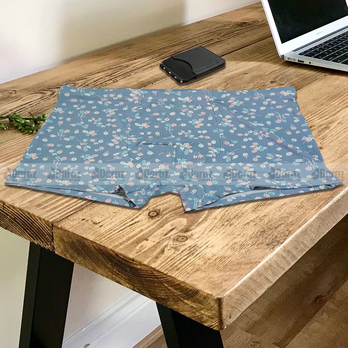 Ucart Men's Ice Silk Printed Underwear: Breathable, Quick-Drying -BO23102