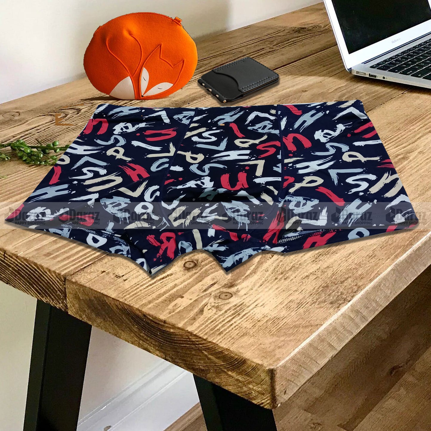 Ucart Men's Ice Silk Printed Underwear: Breathable, Quick-Drying -BO23102