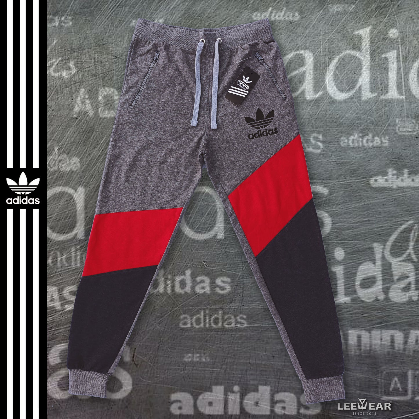 Adidas Joggers Men's Jogger Pants - Comfortable and Stylish Athletic Wear Dark Ash JO21102