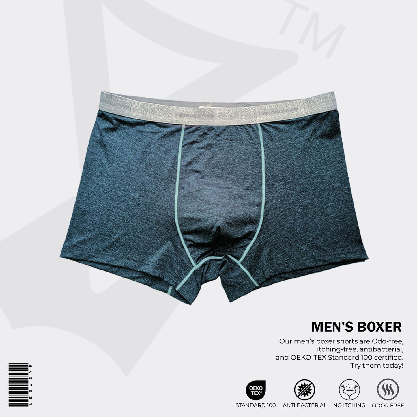 Pure Cotton Breathable Underwear for Men Solid Color universal -BO21105