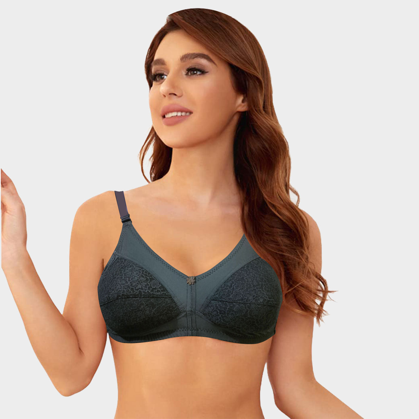 4 Pieces Everyday Falguni All Over Full Lace Wire free Bra BR23104 Qty04