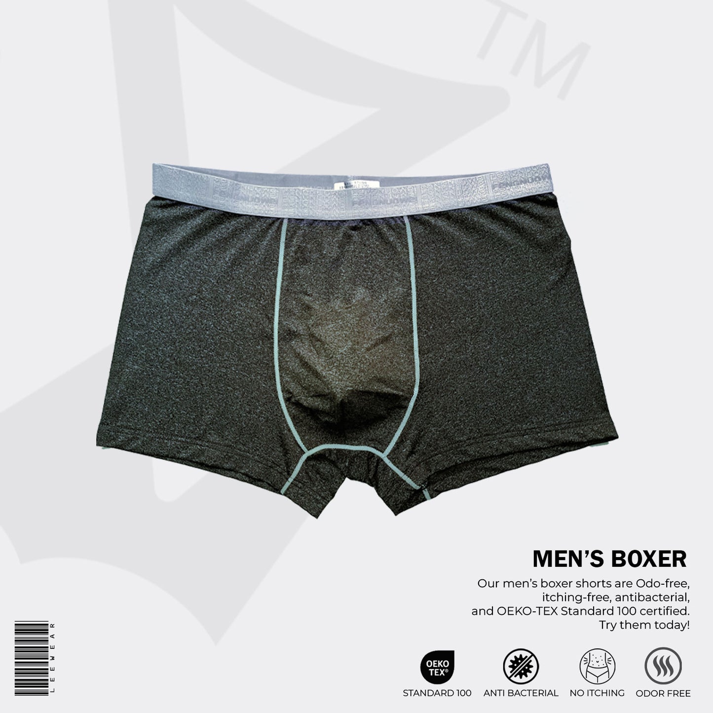 Pure Cotton Breathable Underwear for Men Solid Color universal -BO21105