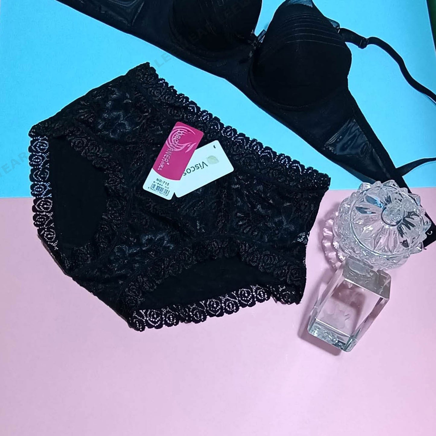 4 Color 4 Pieces Combo Offer Girls Full Coverage Lace Hipster Panty Briefs PA21110 Qty-04