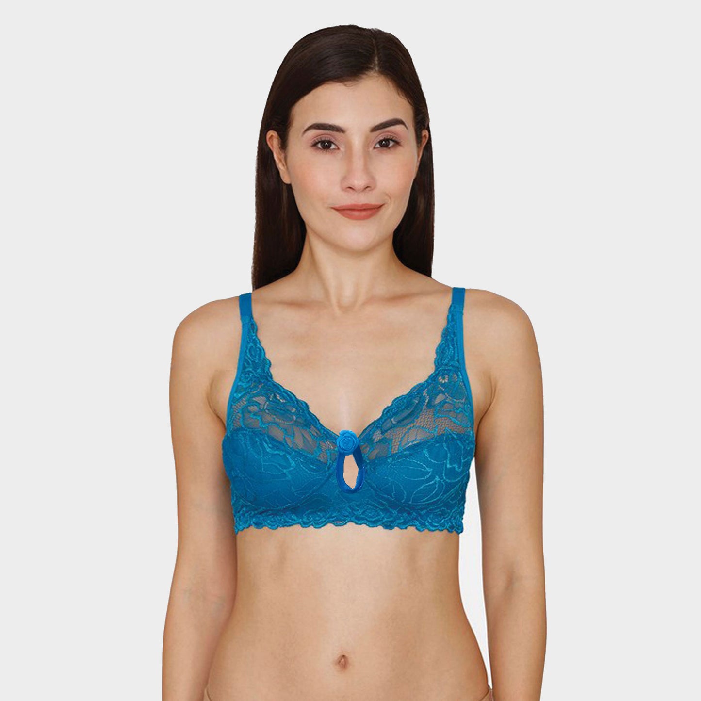 Thailand Darunee Brand Single Layered Non Wired Lace Bra - BR21105