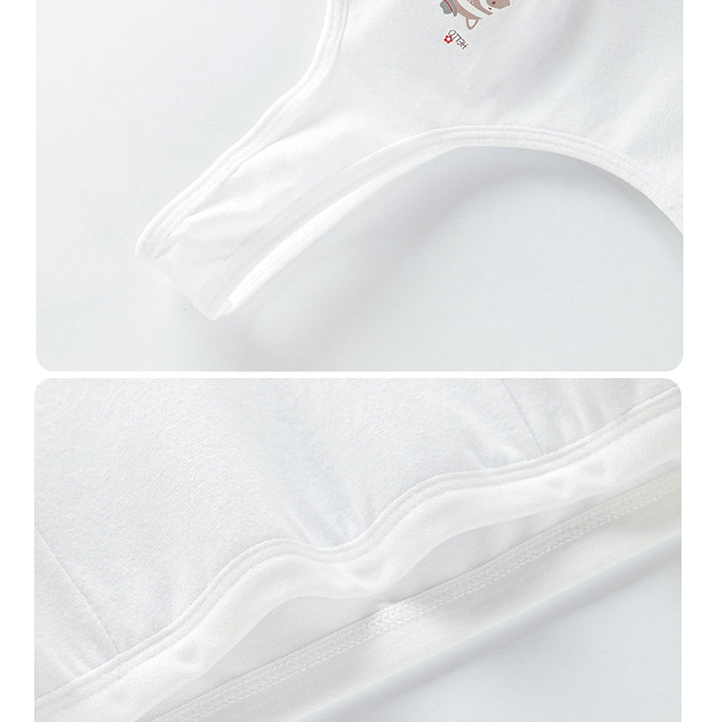 Kids Girls Cotton Underwear Non Padded Bra Vest Sports for Everyday Bra BR22107