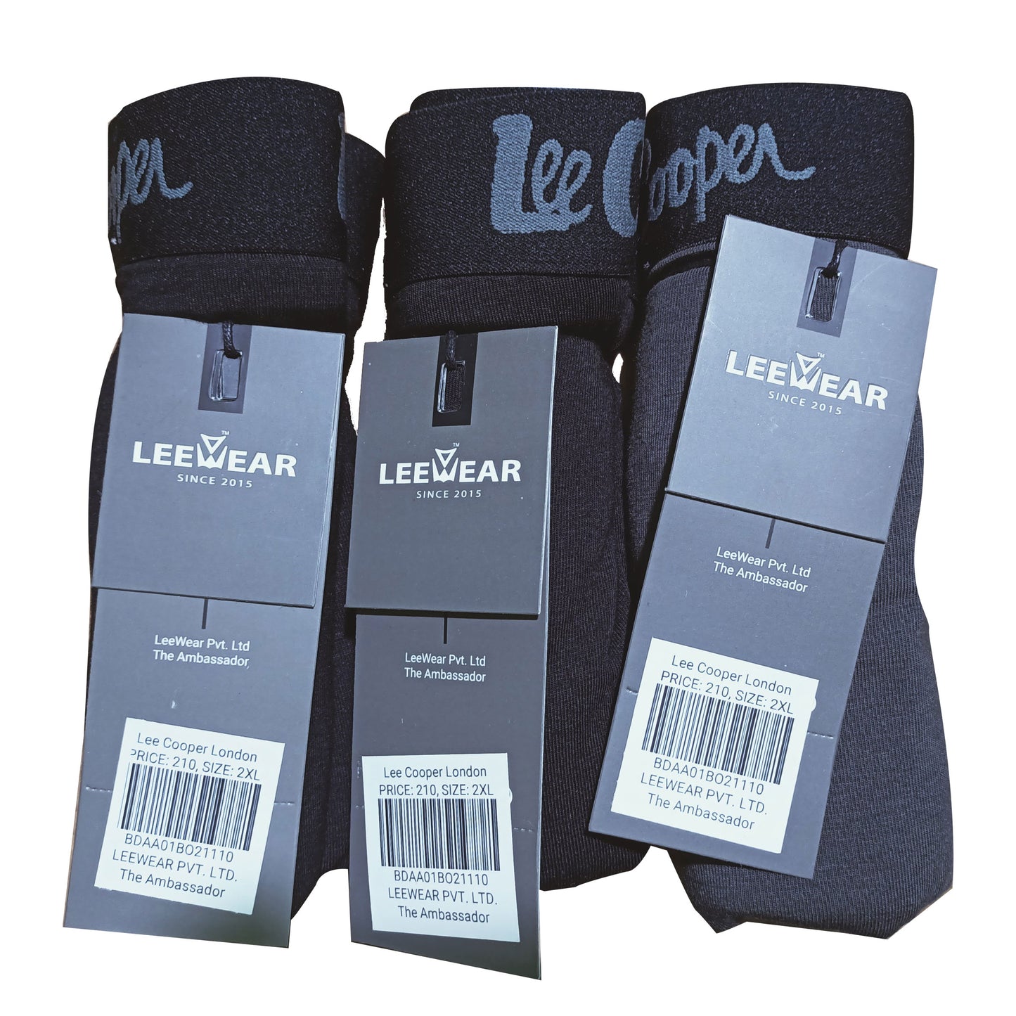 Lee Cooper Pure Cotton Breathable Men Boxer Black Print-BO21108_1