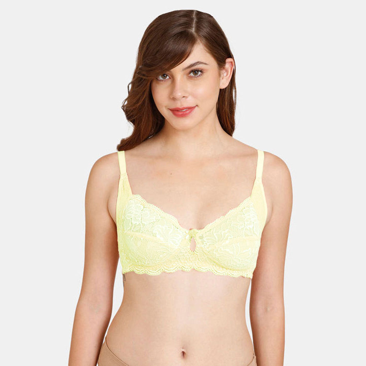Thailand Darunee Brand Single Layered Non Wired Lace Bra - BR21105