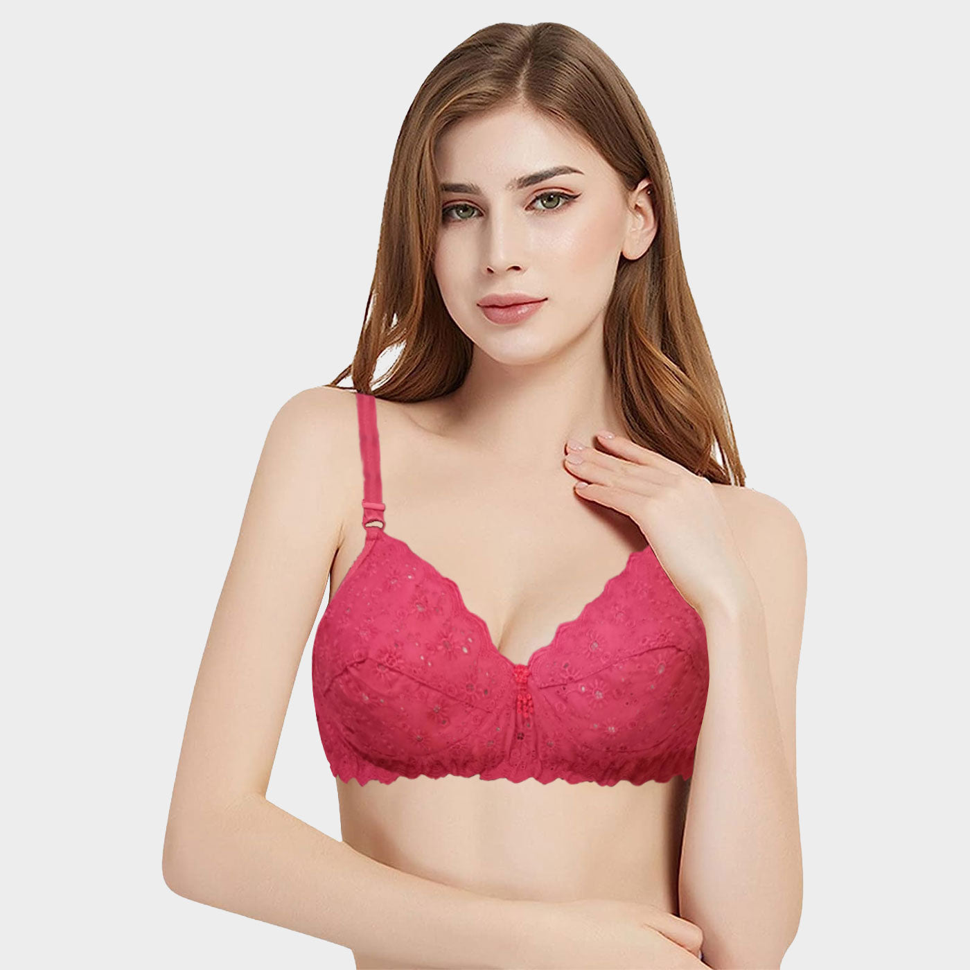 4 Pieces (1 Extra Gift=total 5 pieces) Combo Juliet Basanti Non Wired  Bra - BR23105-Qty04