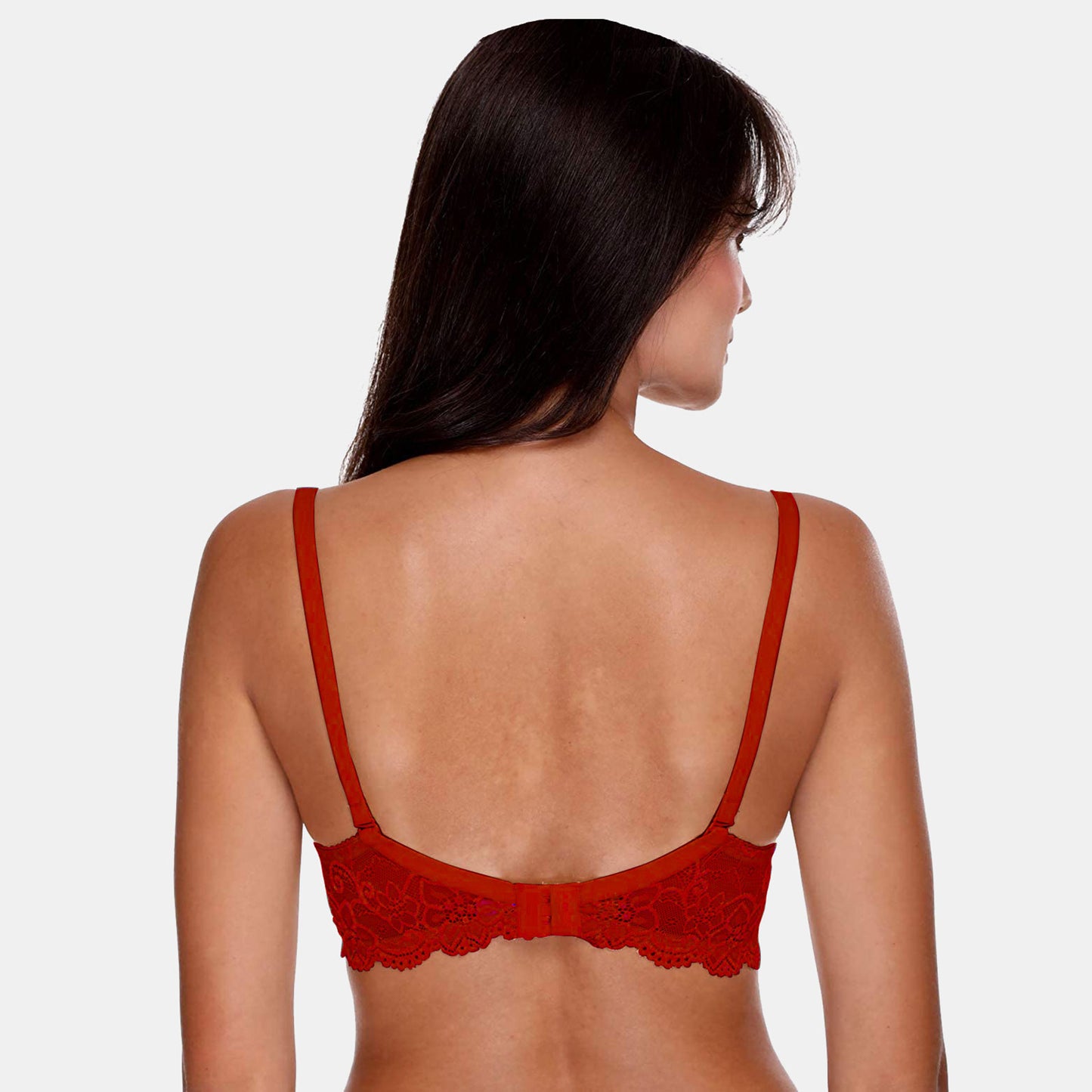 2 Pieces Combo Pack Juliet Maloti Lace Spandex Pad less Wire free Full coverage Bra BR21112 Qty=02