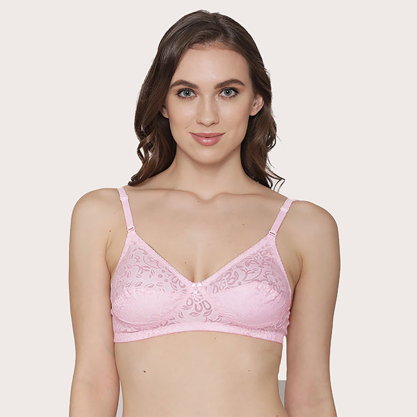 Snow Waves Wire free Non- Padded Printed Cotton Bra Kalyani/Massie/Like-Me