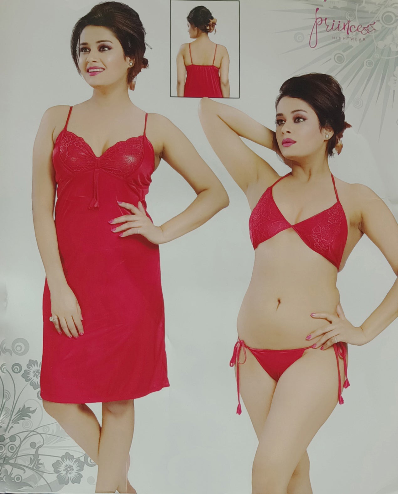 Long Nighty & Robe Set - Satin