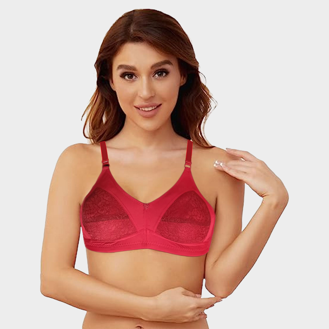 4 Pieces Everyday Falguni All Over Full Lace Wire free Bra BR23104 Qty04