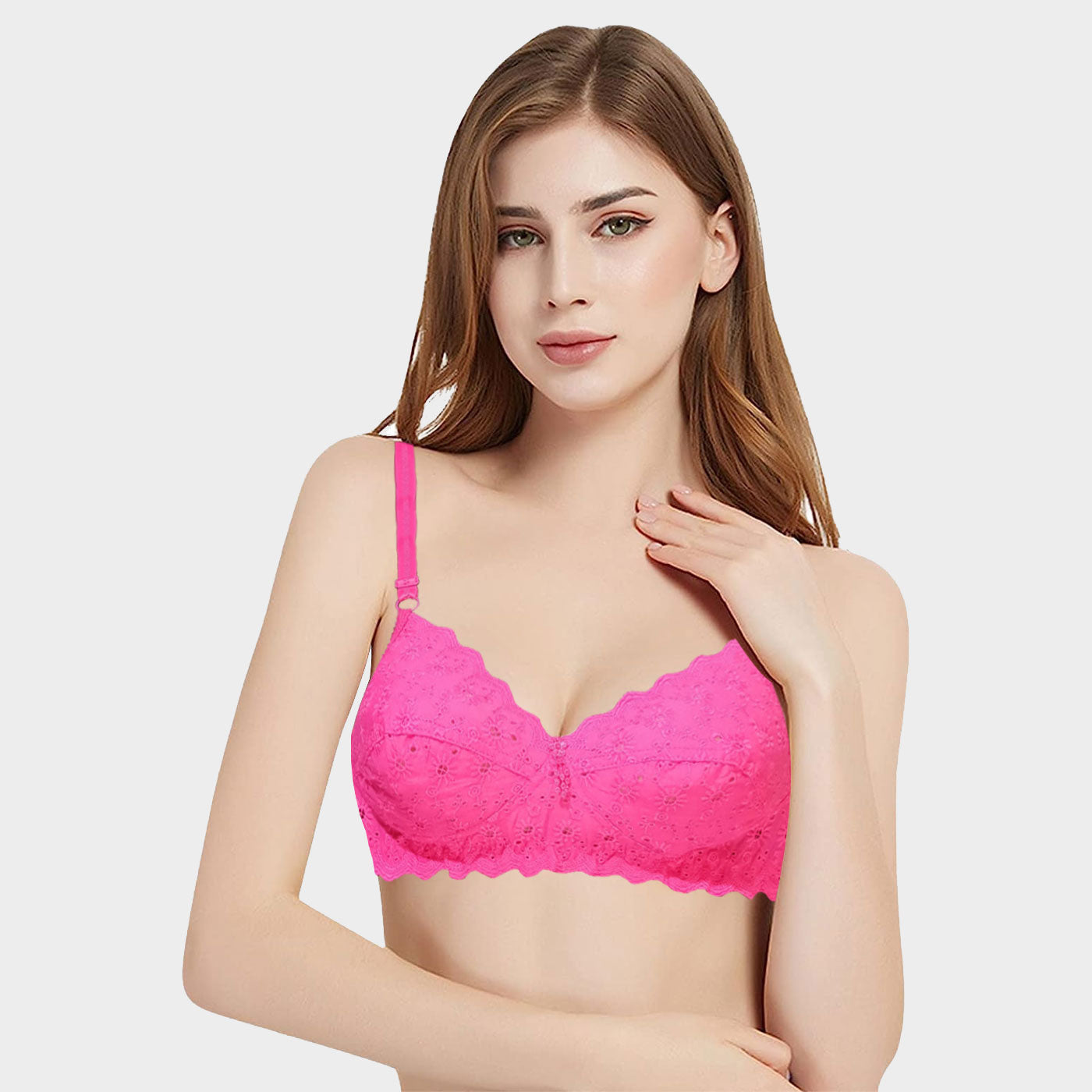 4 Pieces (1 Extra Gift=total 5 pieces) Combo Juliet Basanti Non Wired  Bra - BR23105-Qty04