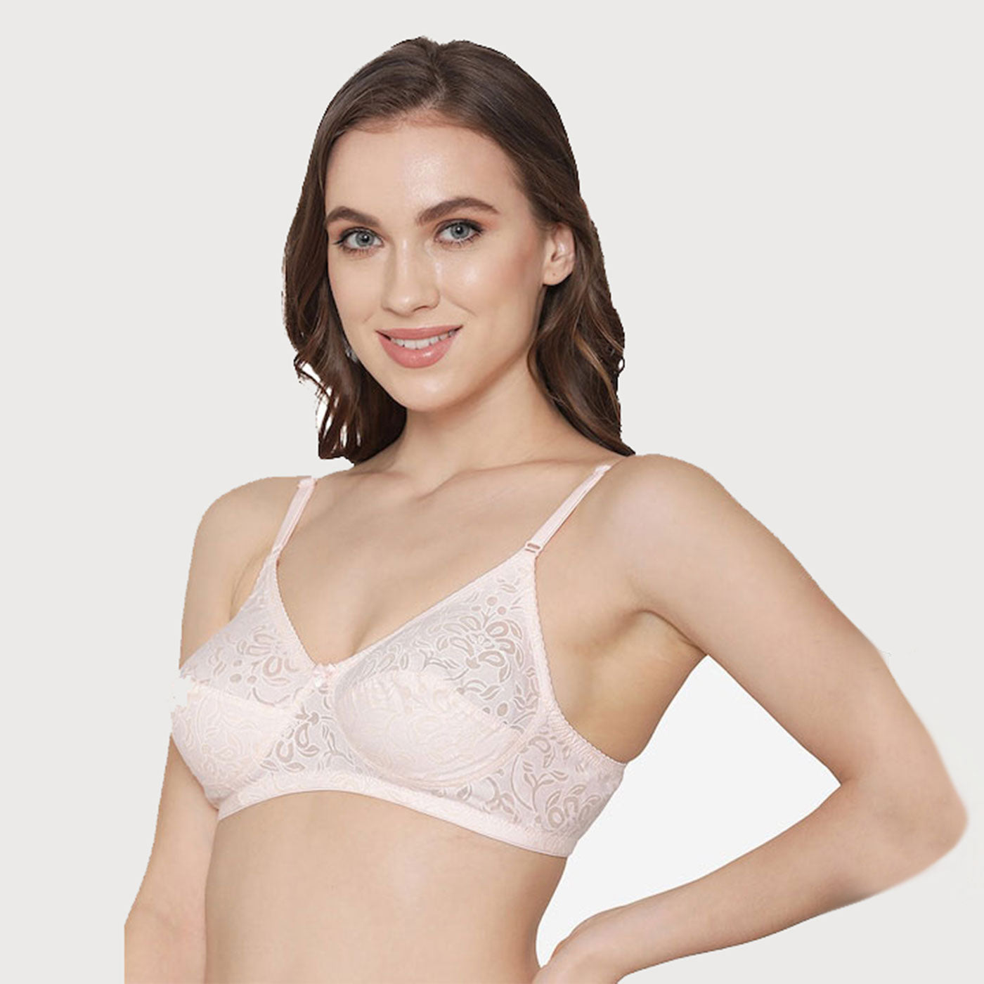 Snow Waves Wire free Non- Padded Printed Cotton Bra Kalyani/Massie/Like-Me