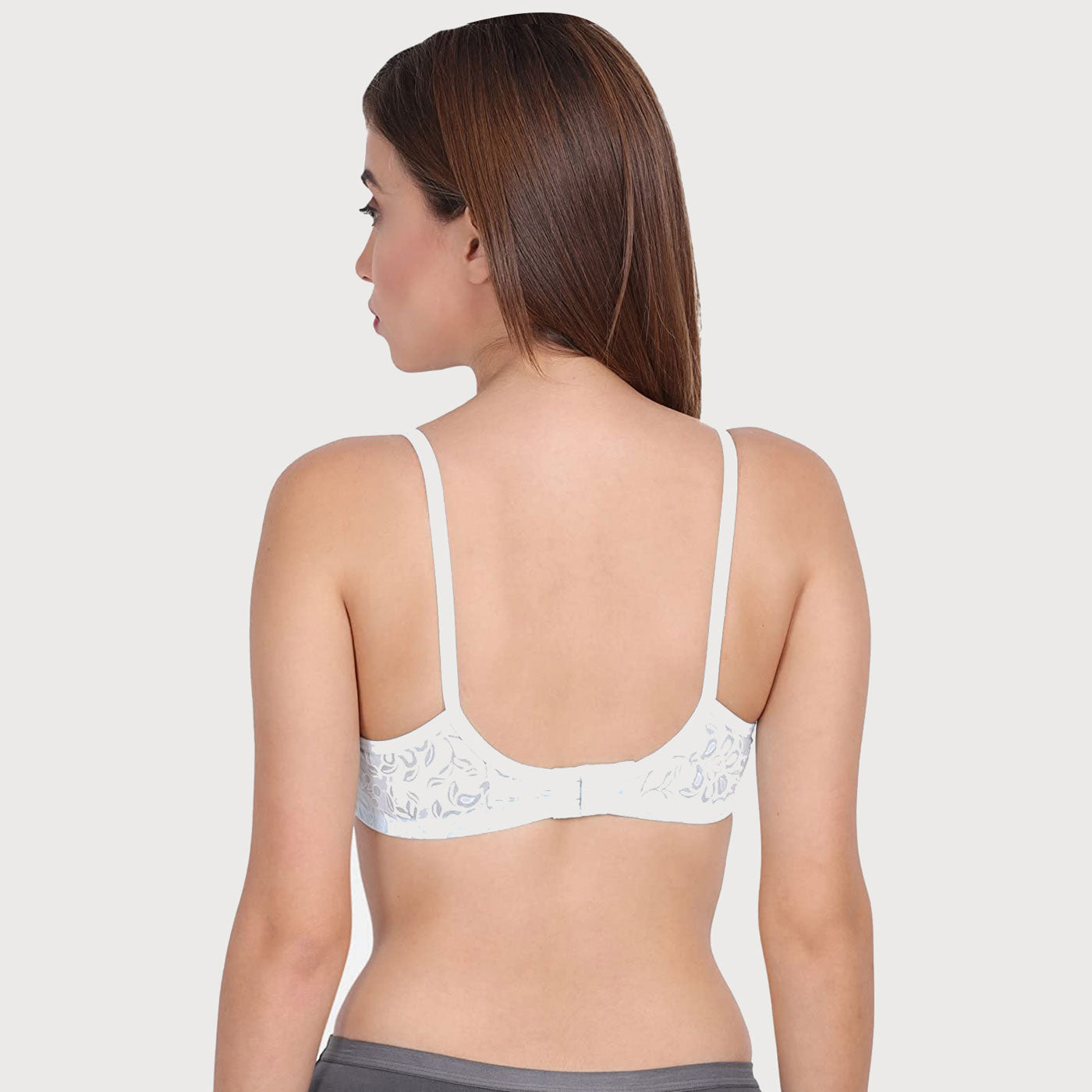 Snow Waves Wire free Non- Padded Printed Cotton Bra Kalyani/Massie/Like-Me