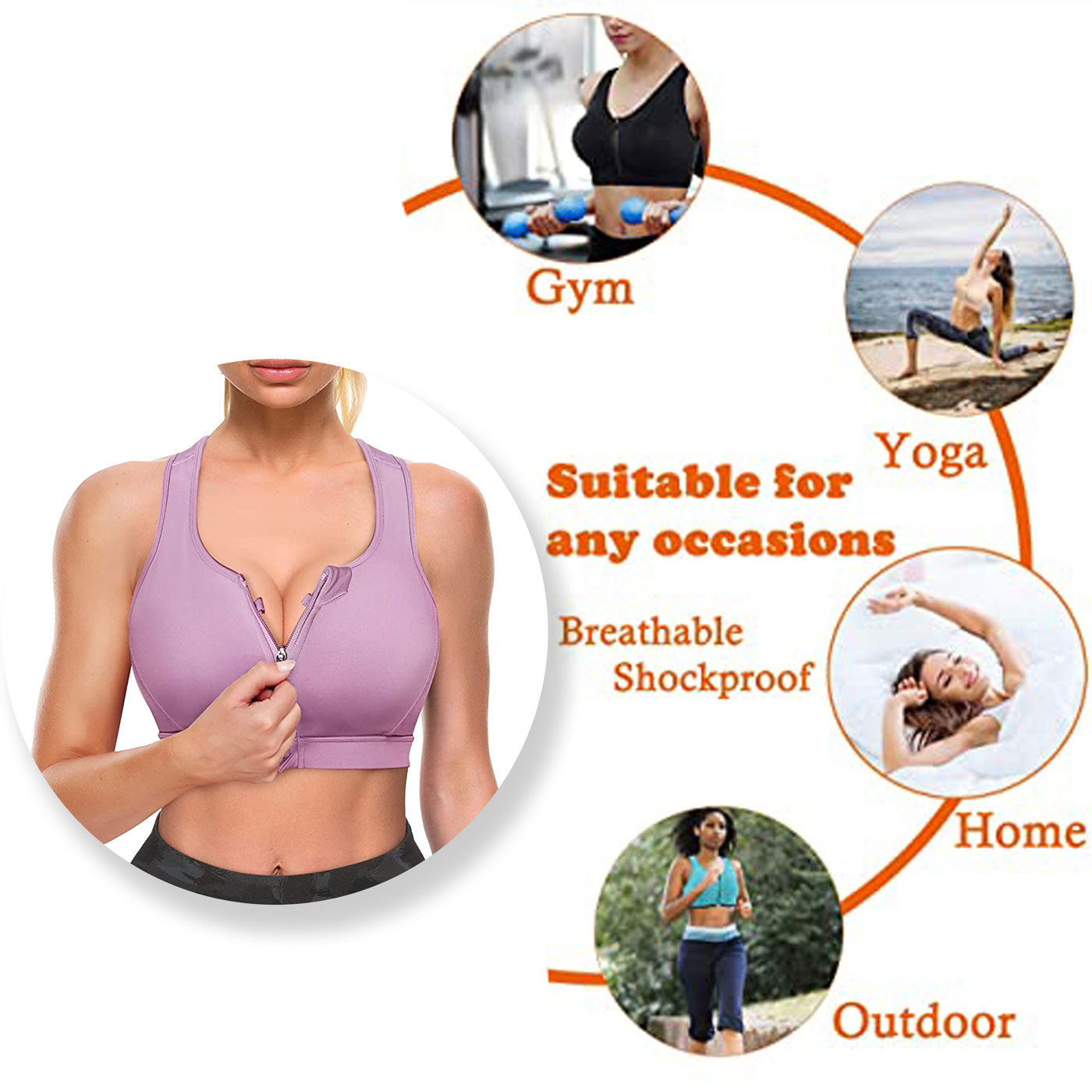 Maternity Nursing/ Gym/ Sports Active wear Bra-BR22102