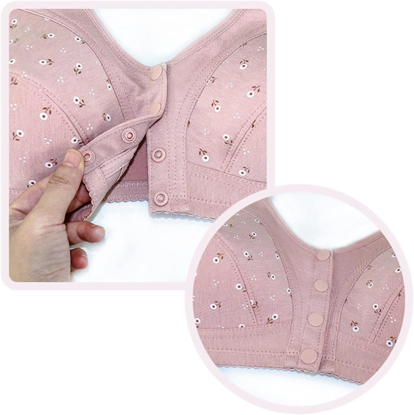 Front Closure Bralette Comfort Maternity Nursing Bra: BR23109