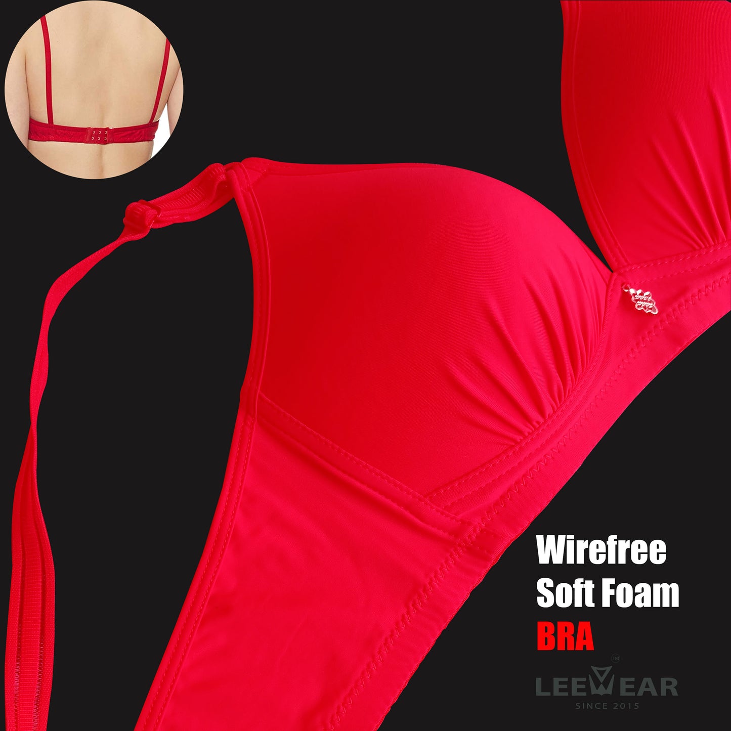 Yidaili Comfort Fit Wire-Free Padded Bra - Supportive and Stylish Lingerie: BR21101