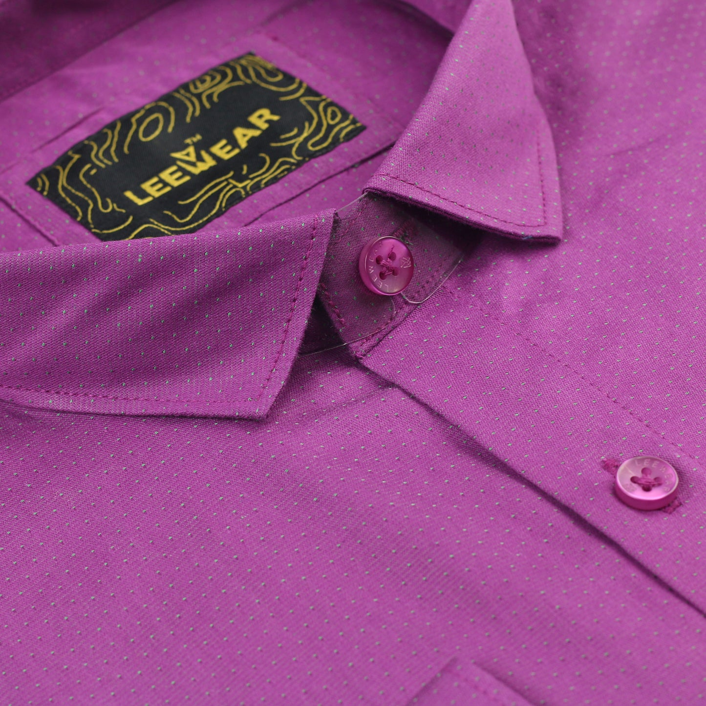 Airvind jacquard cotton long sleeve men's shirt Violet Blue SH21111