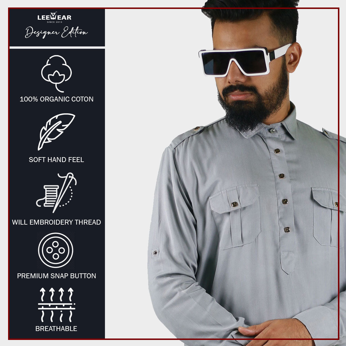 LeeWear's kurta: Stylish Kabli Punjabi Designs for Men PN21107