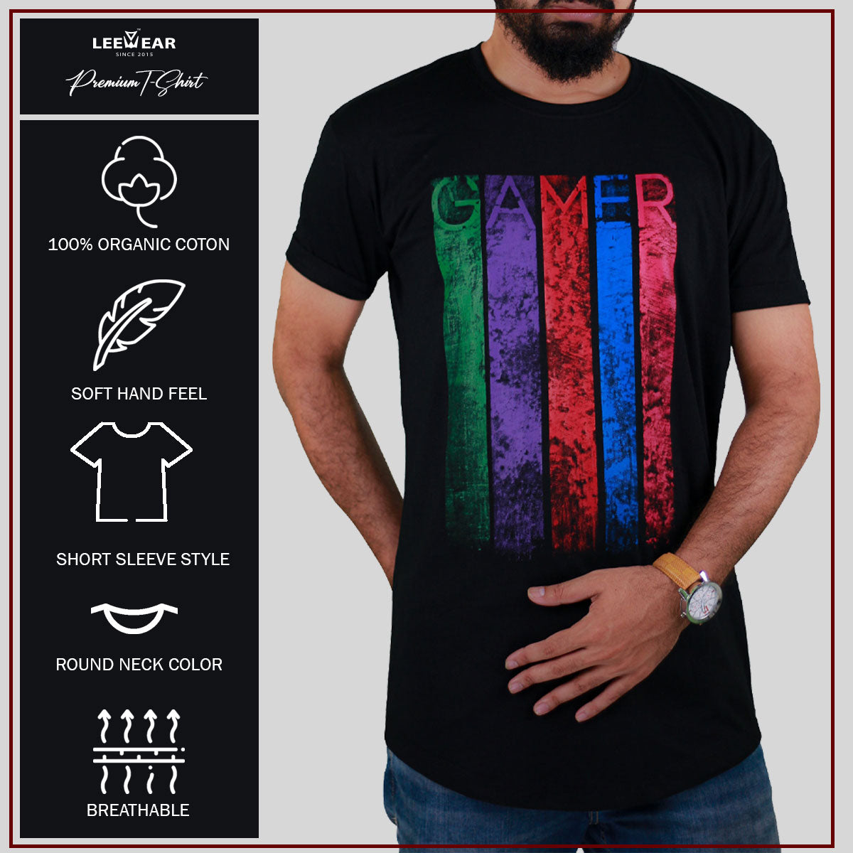 Black Gamer T-Shirts TS21104