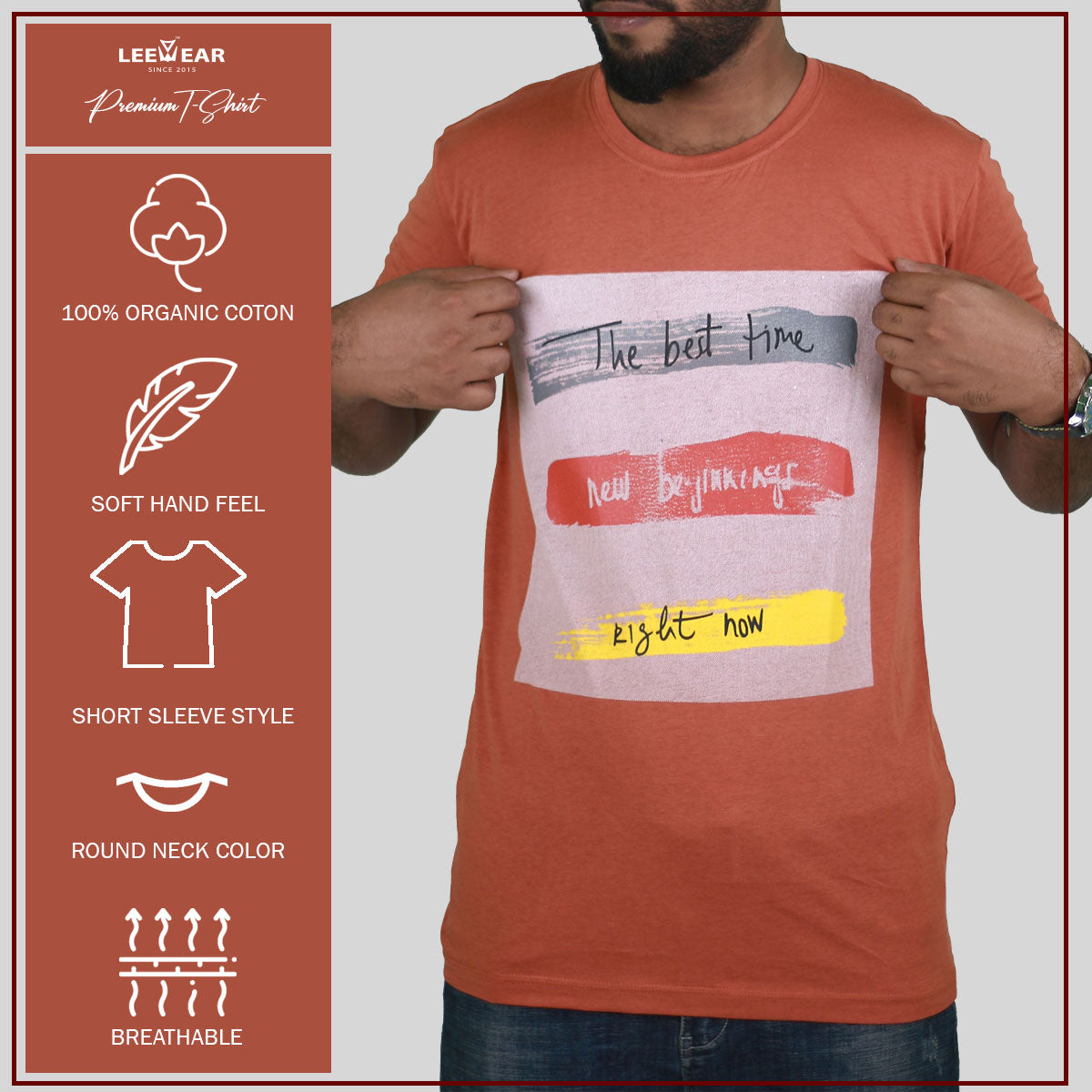 Blush Abstract Print T-Shirts TS21105