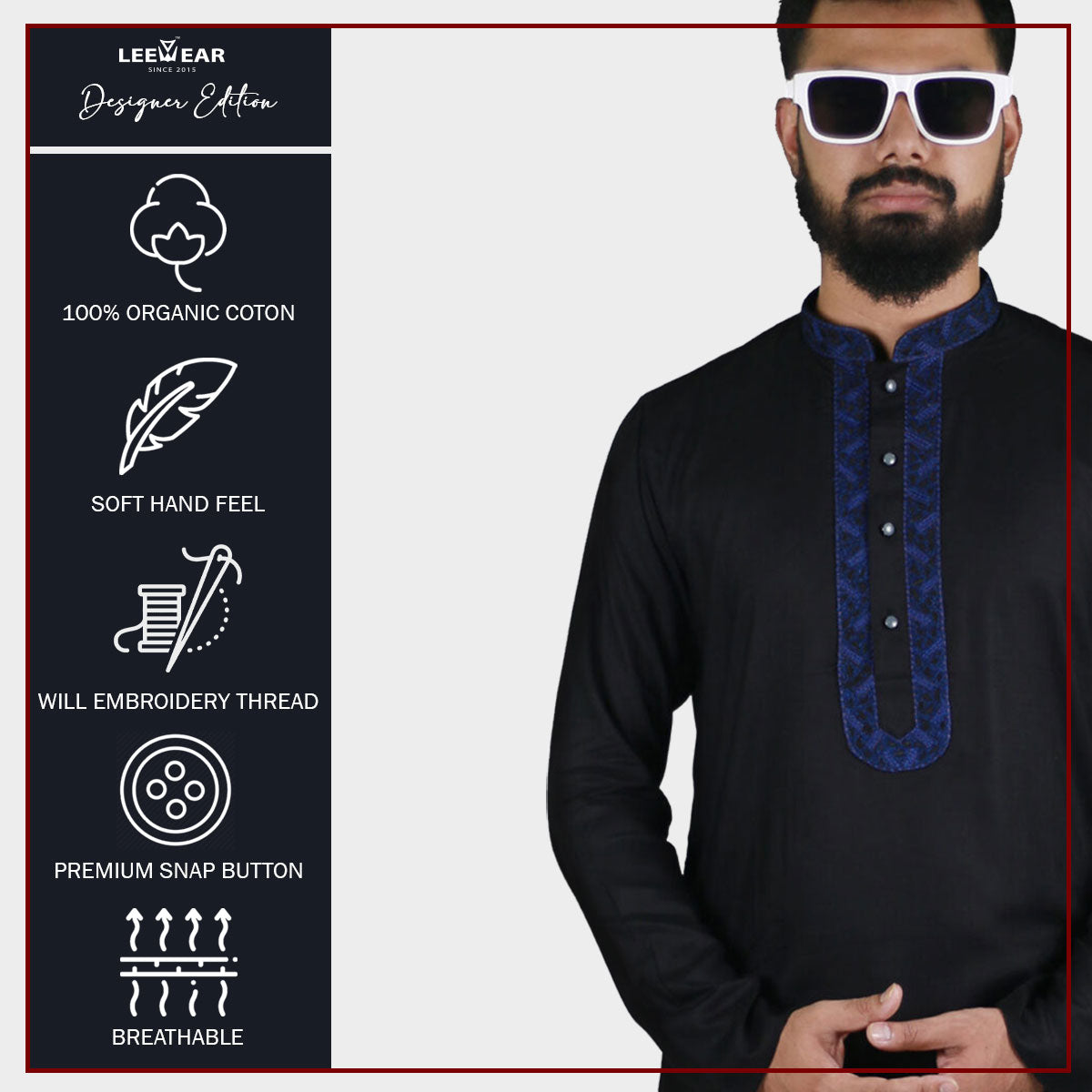 LeeWear's Linen Punjabi Kurta - Lightweight & Breathable Ethnic Wear PN21123
