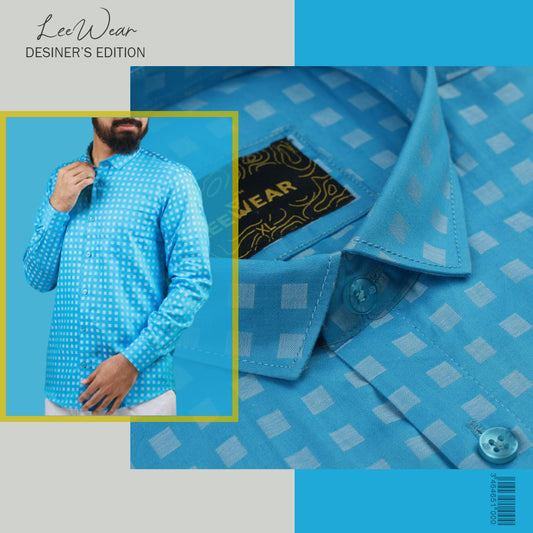 Airvind jacquard cotton long sleeve men's shirt Pelorous SH21107