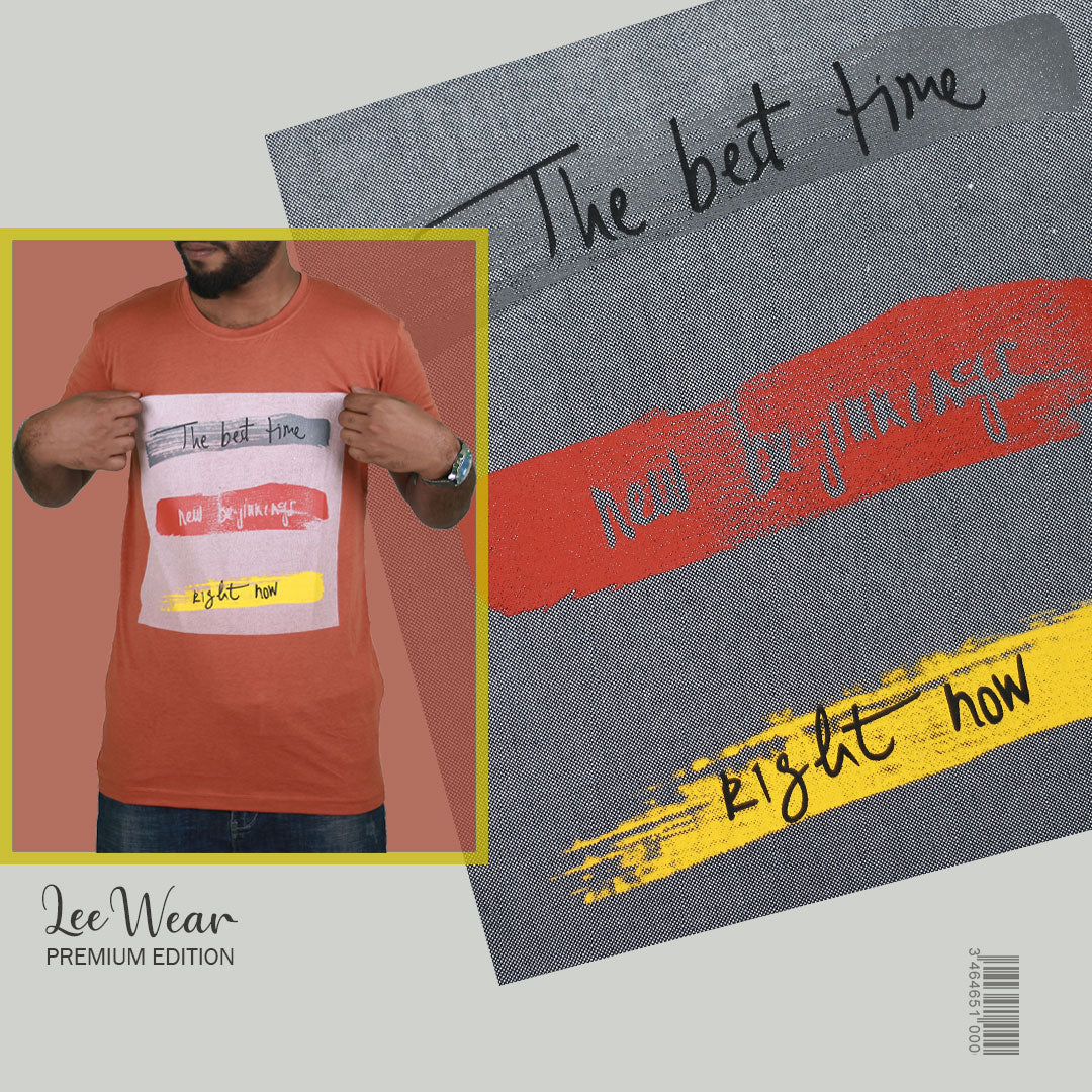 Blush Abstract Print T-Shirts TS21105