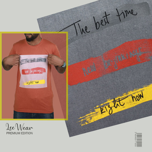 Blush Abstract Print T-Shirts TS21105