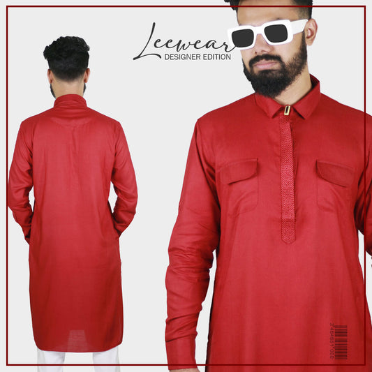 LeeWear's kurta: Stylish Kabli Punjabi Designs for Men PN21125