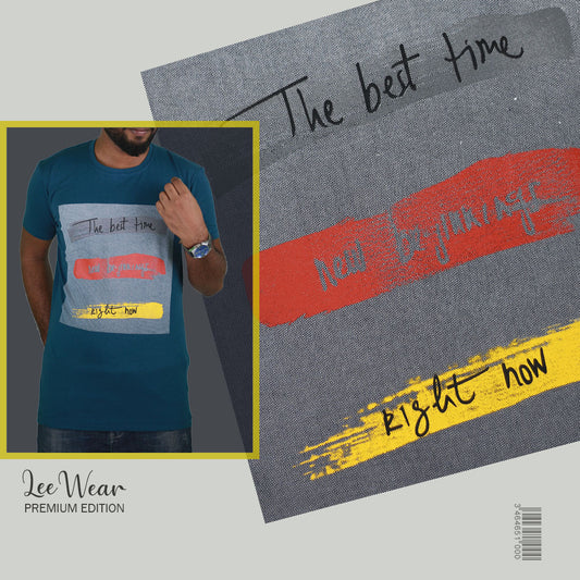 Peacock Ccolor Abstract Print T-Shirts TS21105