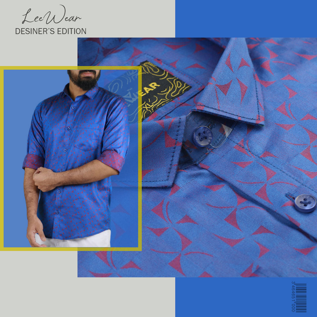 Airvind jacquard cotton long sleeve men's shirt San marino SH21103