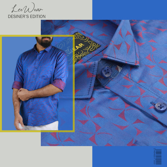 Airvind jacquard cotton long sleeve men's shirt San marino SH21103