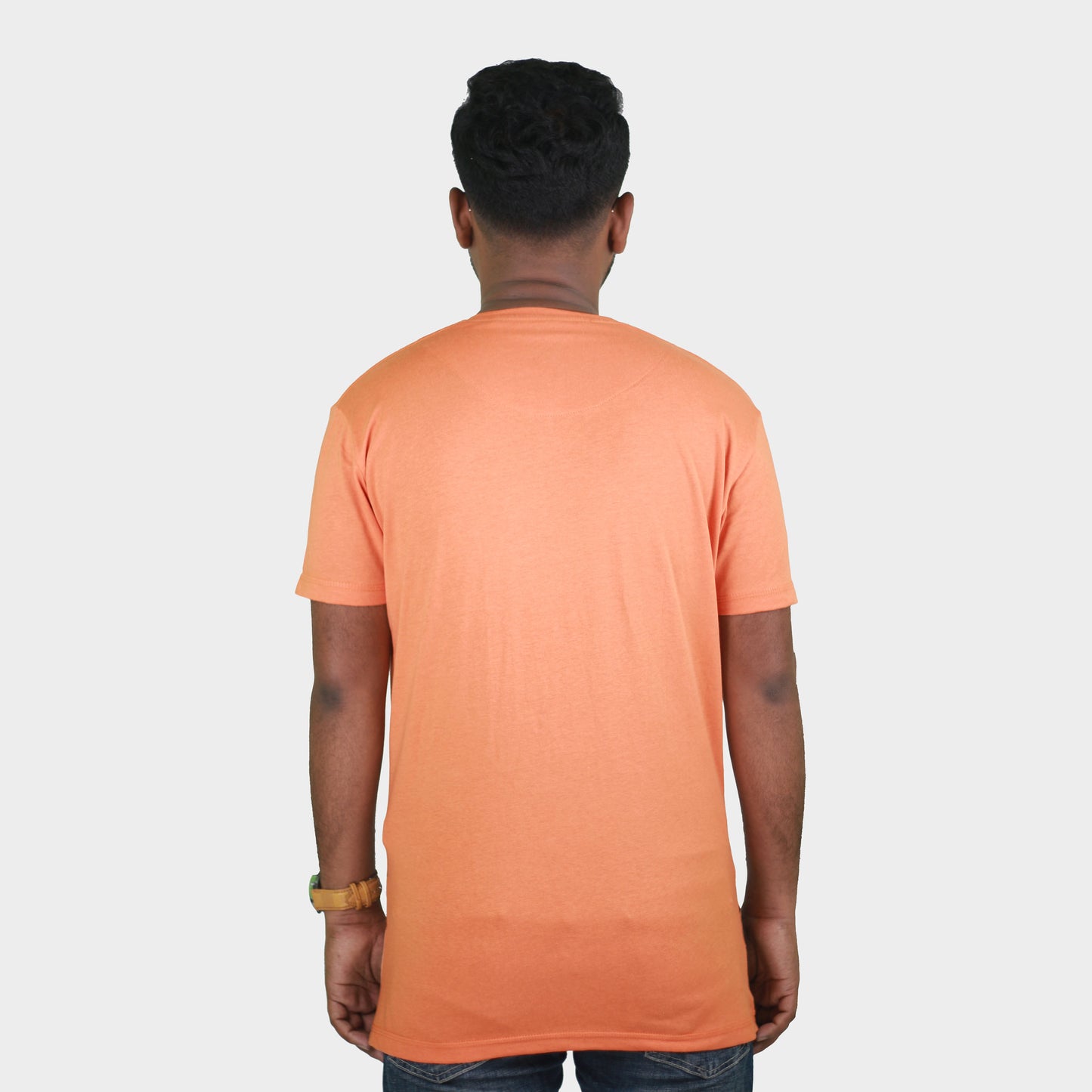 Orange Color Tiger Print T-Shirts TS21101
