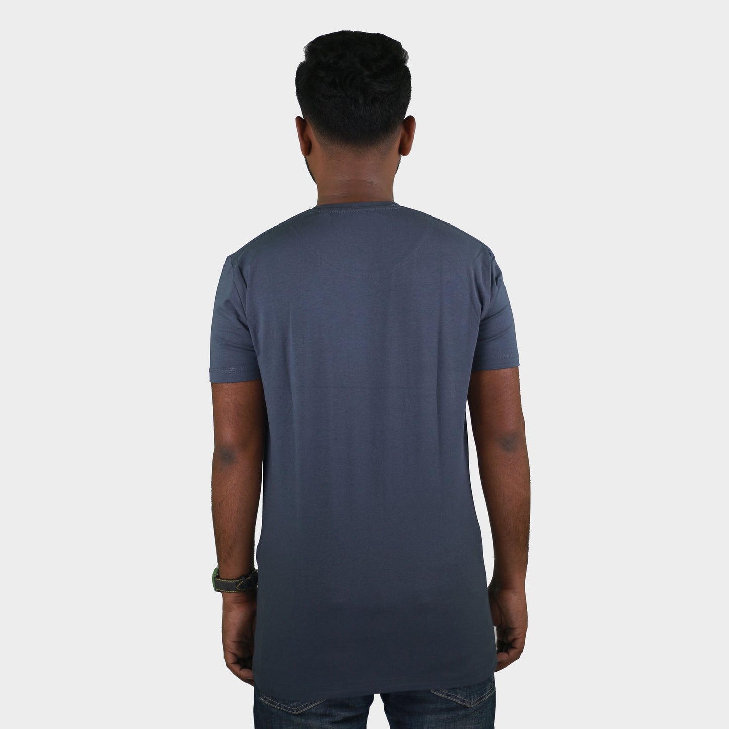 Slate Color Abstract Print T-Shirts TS21105