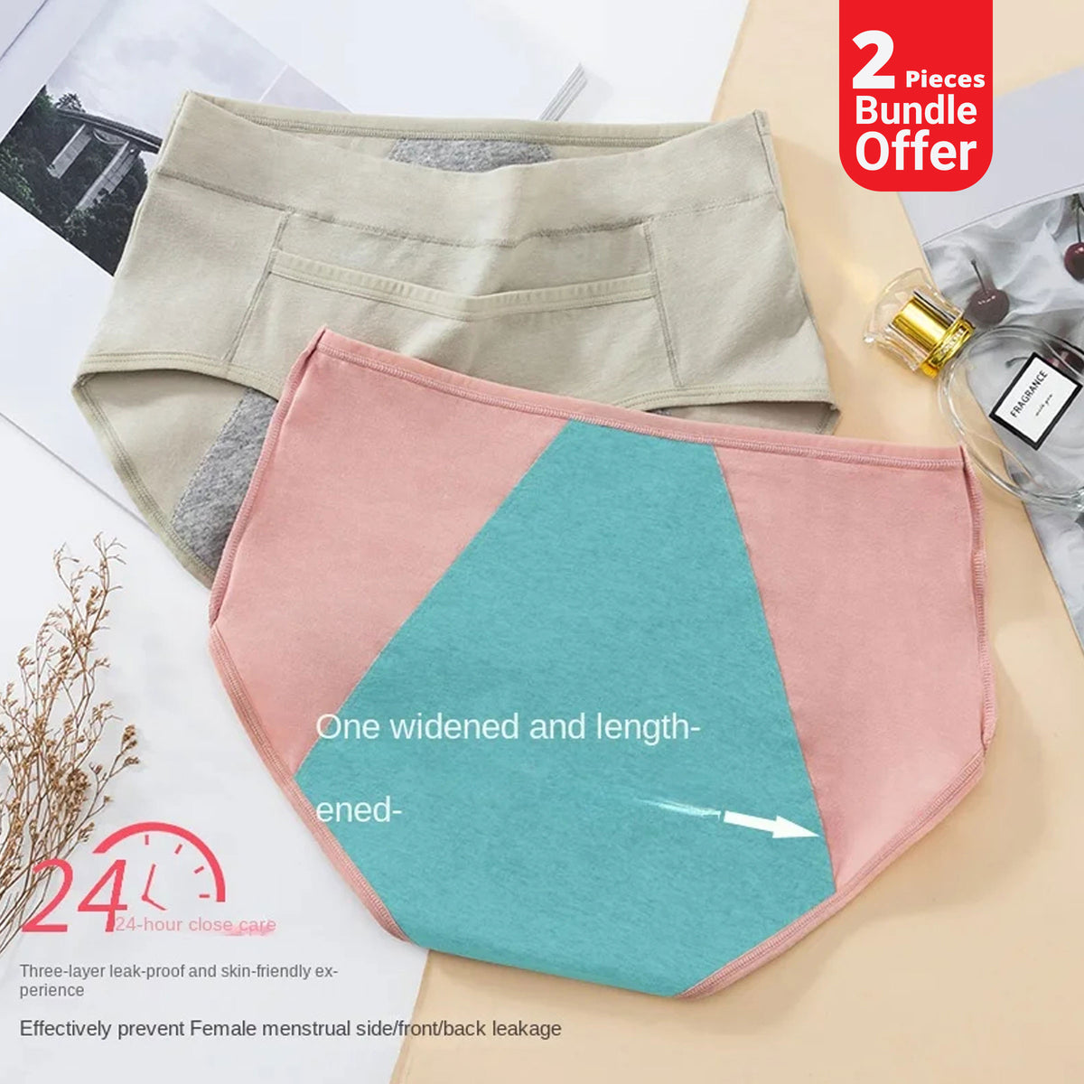 Period Protection Cotton Panty