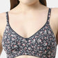 Juliet Women's Non Padded Floral Print MINIMIZER Cotton Bra 1025-1