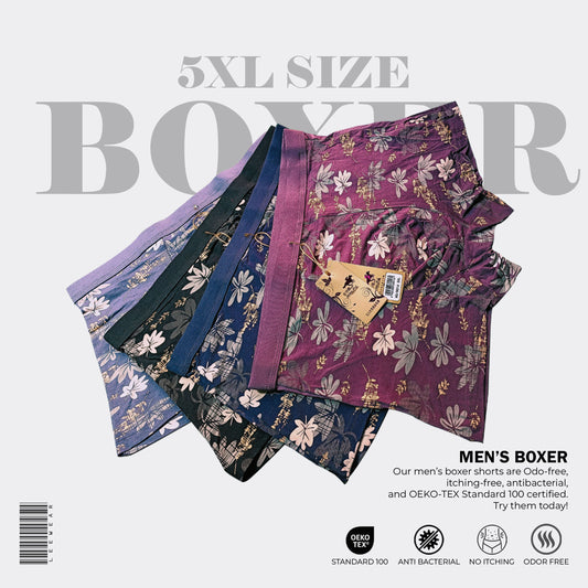 5XL Oversize BOXER Breathable Men's Underwear Multicolor -BO21118_2