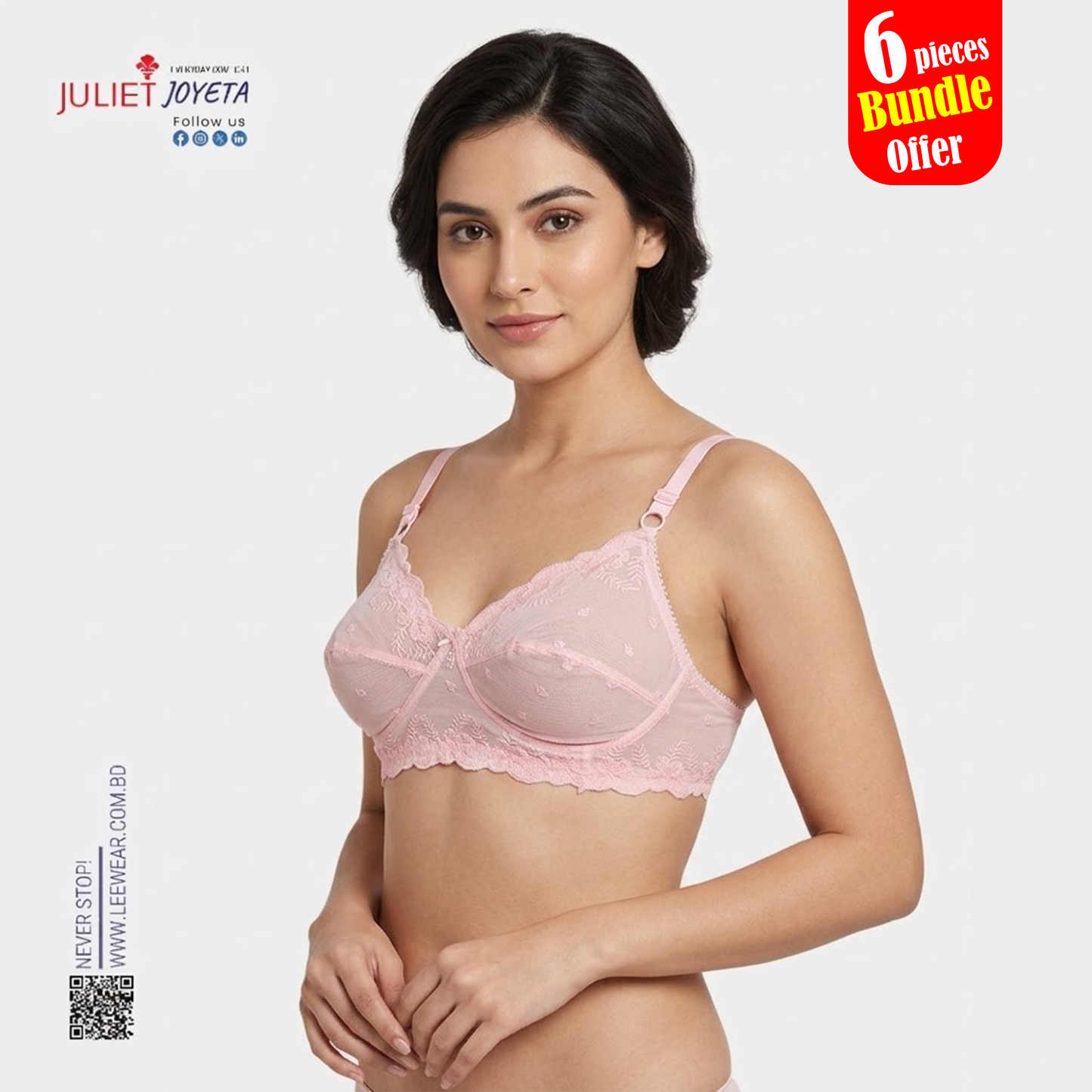 18 Hours Regular Usable Pure Cotton Bra