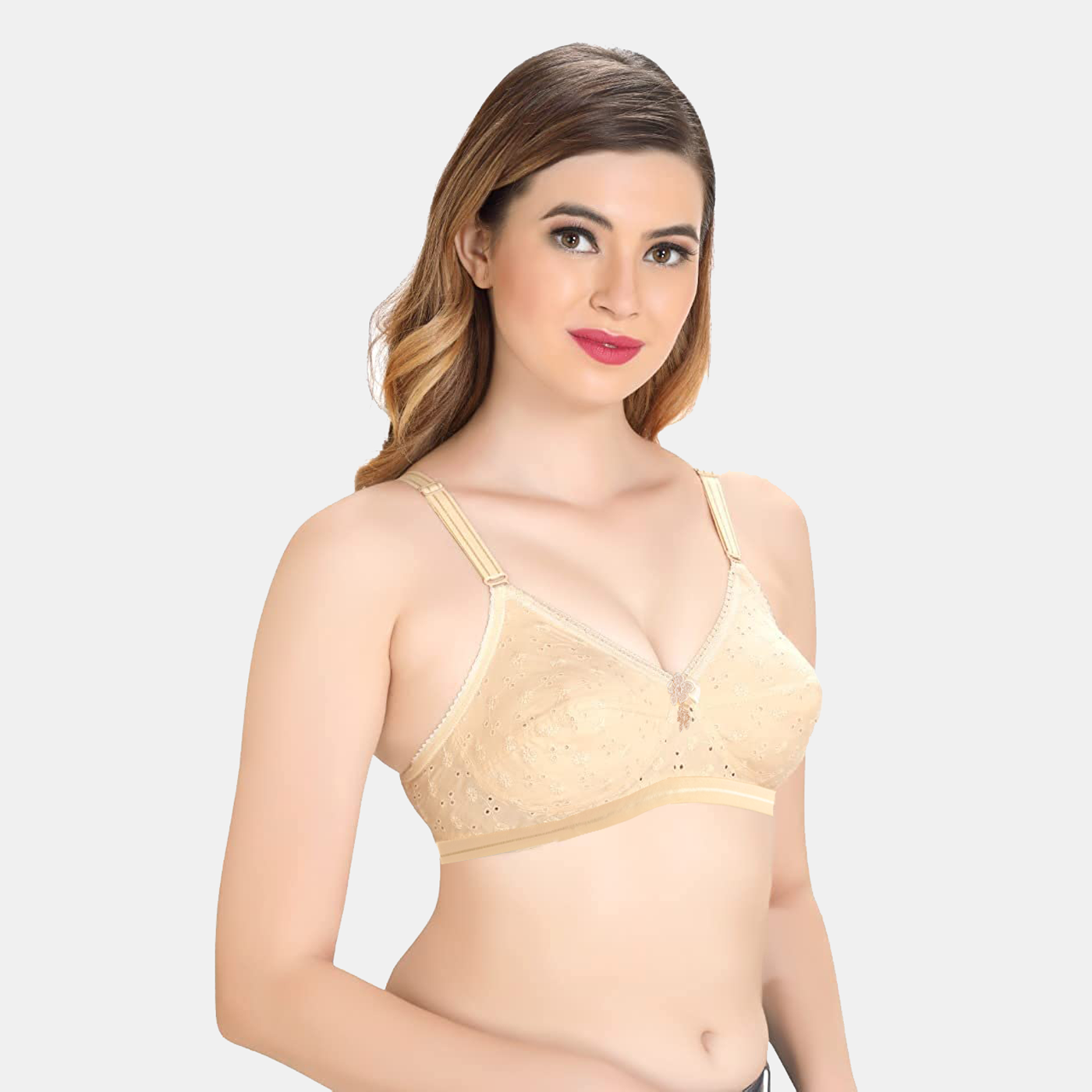 Like-Me Chicken Embroidery Cotton  Bra BR21113-07