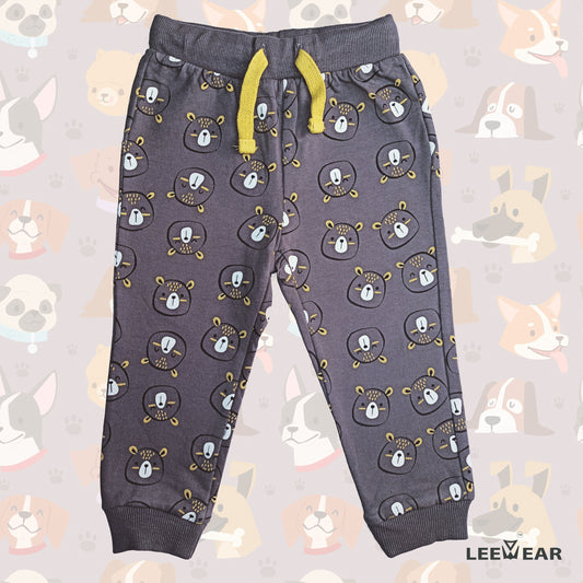 Winter Wonderland: Kids' Printed Terry Fabric Trousers for Cozy Comfort TR21104