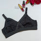 Like-Me Chicken Embroidery Cotton Pad less Wire free Full coverage Bra BR21111-08