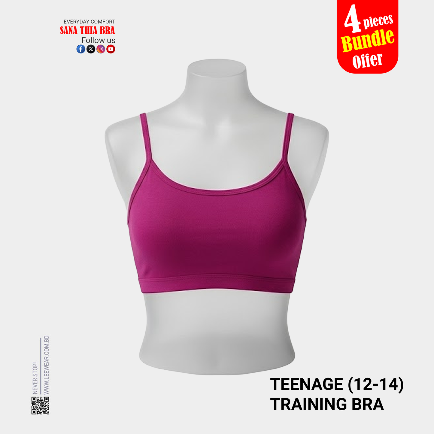 First Fit Training Bra for Growing Girls