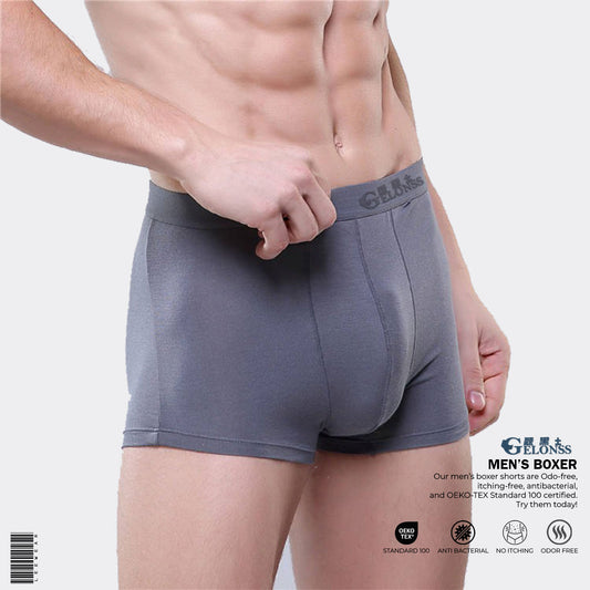 Cotton Breathable Underwear for Men Solid Multicolor -BO21113