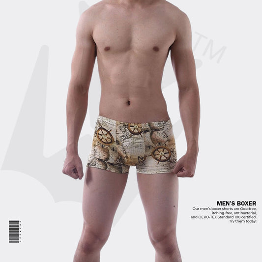 China Men's Printed Underwear Boxer -BO21120