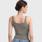 PUMIEY Brand Square Neck Sleeveless Sports Tang Top  (SBR26111)
