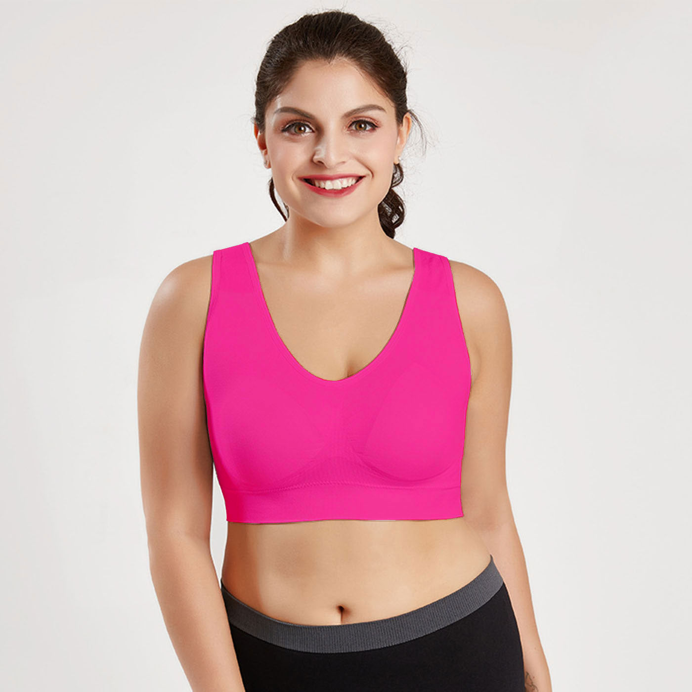 Seamless Yoga Sport Bra Wireless Sleep Bralette- BR21125