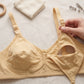 Soft on mom, easy for baby—MASSIE Mother Bra