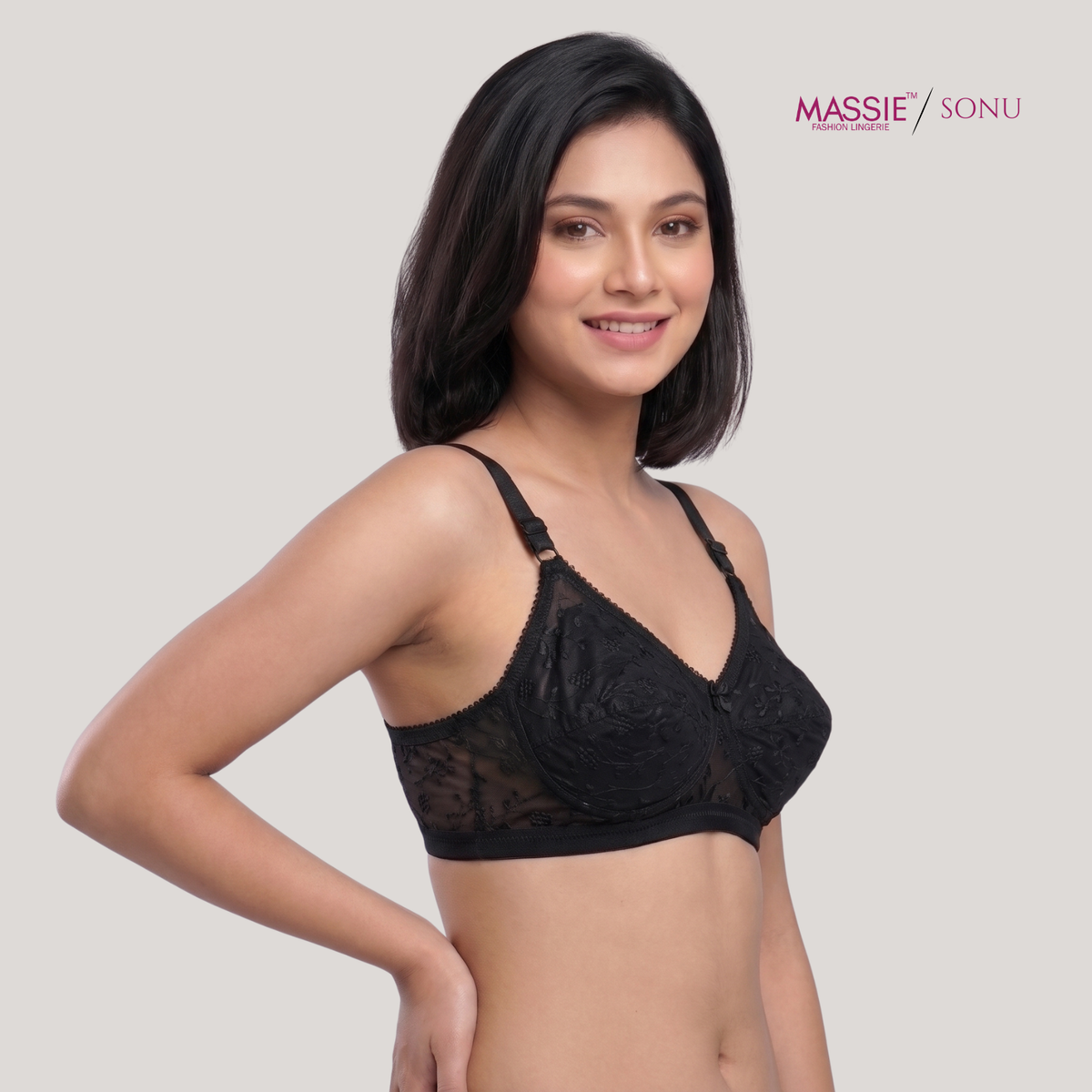 Breathable Cotton Embroidered Non-Padded Bra – MASSIE Sonu